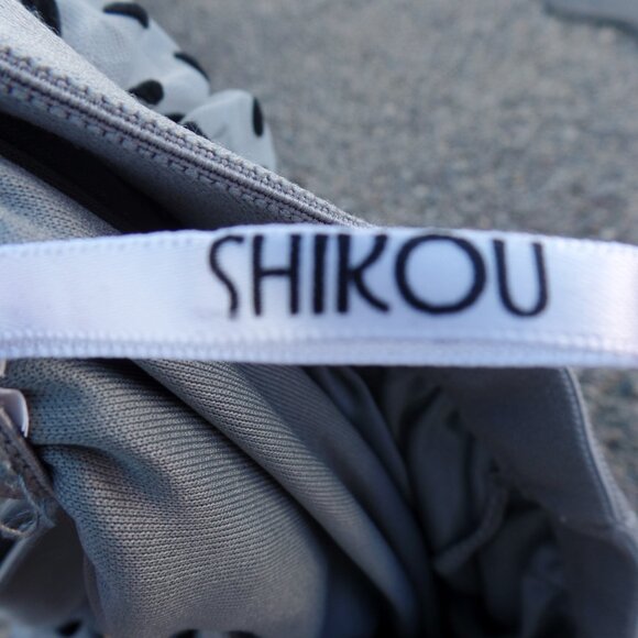 SHIKOU Tulle Velvet Polka Dot Shirt Tiered Slip & Tulle Base - Picture 9 of 9